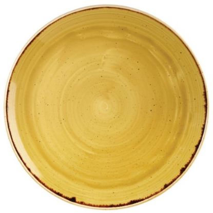 Picture of STONECAST MUSTARD SEED YELLOW COUPE PLATE 12.75" (6)