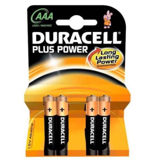 Picture of DURACELL PLUS BATTERIES MN2400 AAA (PACK OF 4)