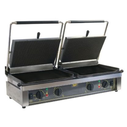 Picture of ROLLER GRILL SINGLE  CONTACT GRILL RIBBED/FLAT PANINI L