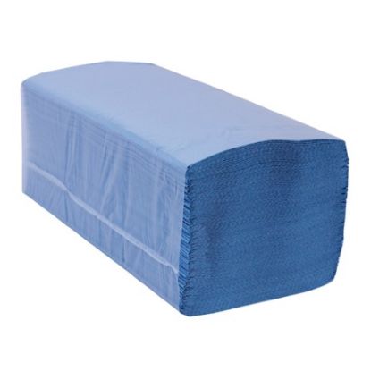 Picture of BLUE V FOLD HAND TOWEL 1PLY (3600)25X21CM