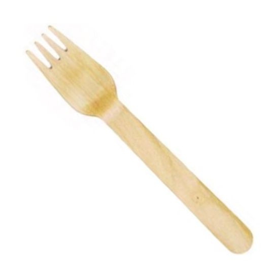 Picture of DISPOSABLE WOODEN FORK x 100