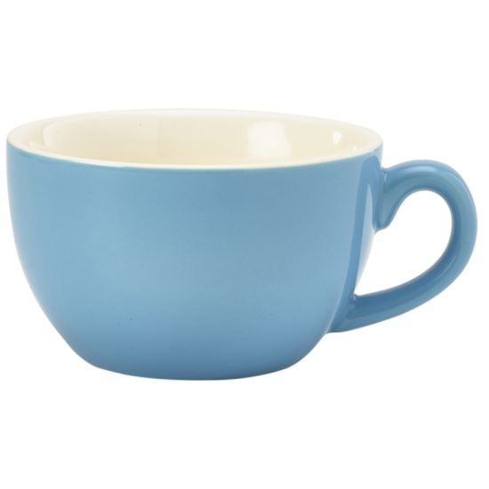 Picture of GENWARE PORCELAIN BLUE BOWL SHAPED CUP      17.5CL 6oz  (6)