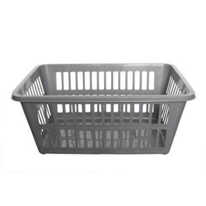 Picture of LAUNDRY BASKET LRG 62X24X44CM SILVER