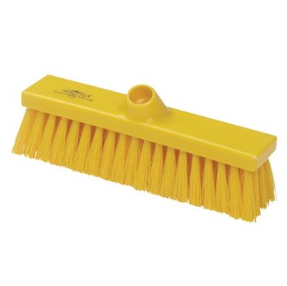 Picture of PREMIER HYGIENE FLAT SWEEPING BROOM MEDIUM 280MM YELLOW