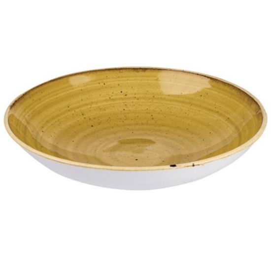 Picture of STONECAST COUPE PLATE 16.5CM 6.5" MUSTARD SEED YELLOW (12)