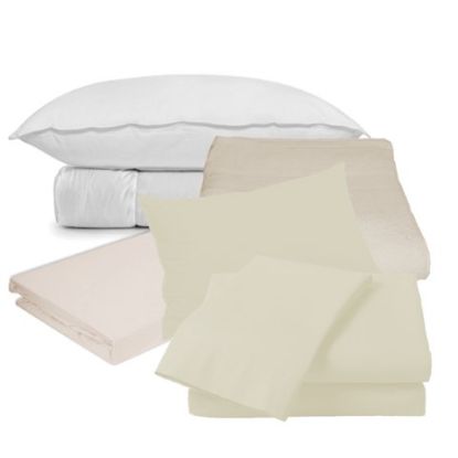 Picture of UNIB SINGLE BEDDING PACK WITH TOWEL 13.5 TOG CREAM