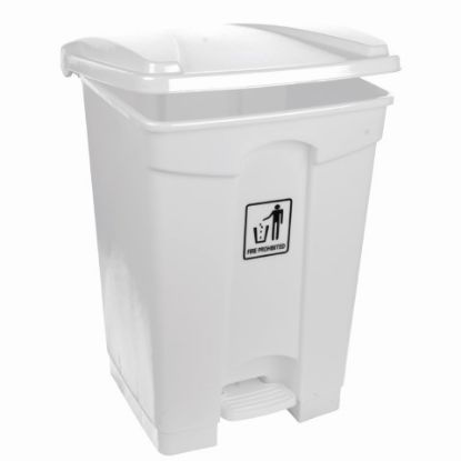 Picture of 45LTR WHITE PEDAL BIN  H610XL400XW405