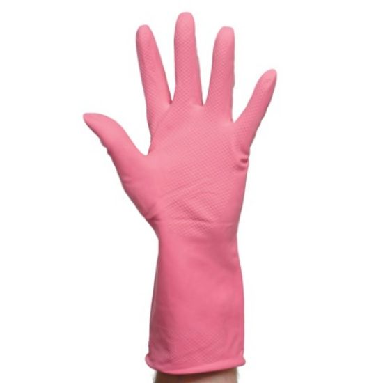 Picture of HOUSEHOLD GLOVES PINK SMALL (SINGLE)