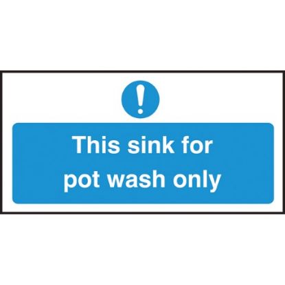 Picture of THIS SINK FOR POT WASH ONLY 100X200MM