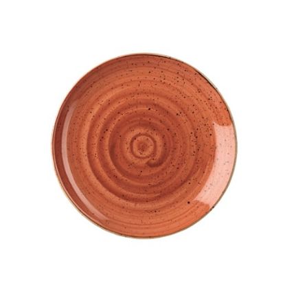 Picture of CASE OF 12 STONECAST EVOLVE COUPE PLATE 10.25" SPICED ORANGE