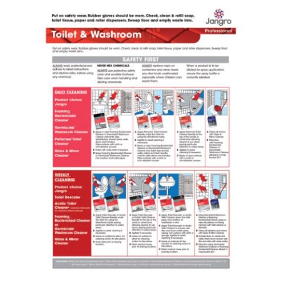 Picture of JANGRO TOILET AND WASHROOM WALL CHART (A3) 