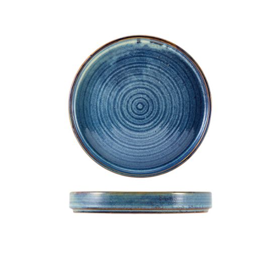 Picture of TERRA PORCELAIN AQUA BLUE PRESENTATION PLATE 18CM (6)