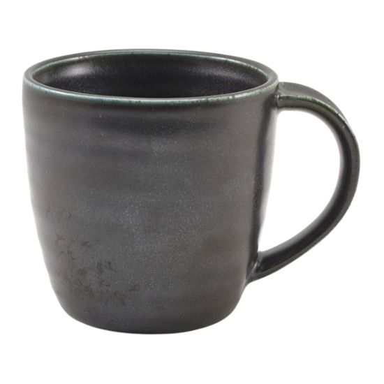 Picture of TERRA PORCELAIN CINDER BLACK MUG 30cl/10.5oz    (6)