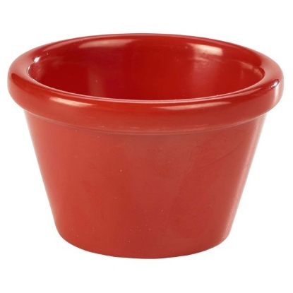 Picture of MELAMINE RAMEKIN SMOOTH 1.5oz RED