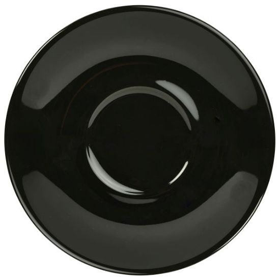 Picture of GENWARE PORCELAIN BLACK SAUCER 13.5CM   (6)