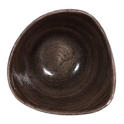 Picture of STONECAST TRIANGLE BOWL 6" PATINA IRON BLACK (12)