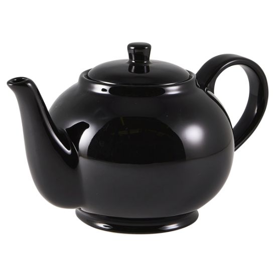 Picture of GENWARE PORCELAIN BLACK TEAPOT 45CL 15.75oz   (6)