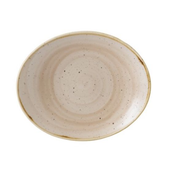 Picture of STONECAST NUTMEG CREAM OVAL COUPE PLATE 7.75" (12)