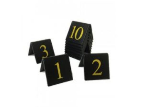 Picture of GOLD ON BLACK 50MM TABLE NUMBERS 21-30