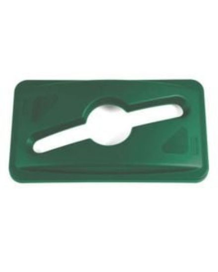 Picture of RUBBERMAID SLIM JIM COMBINING MINGLE LID - GREEN