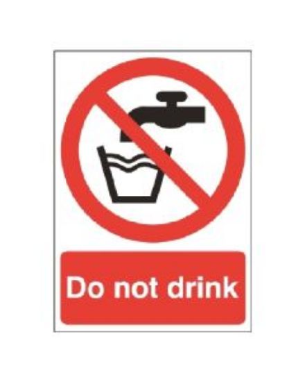 Picture of DO NOT DRINK 100X75 RIGID