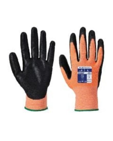 Picture of NITRILE FOAM GLOVE CUT 3 AMBER/BLACK  SIZE 10/XL