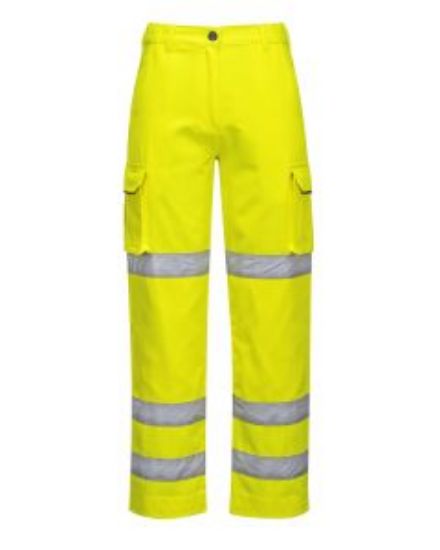 Picture of LADIES HI VIS TROUSER YELLOW SIZE 2XL