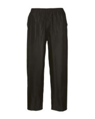 Picture of CLASSIC ADULT RAIN TROUSERS BLACK 2XL