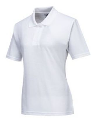 Picture of LADIES NAPLES POLO SHIRT WHITE SIZE XS