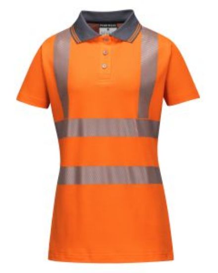 Picture of LADIES PRO POLO SHIRT ORANGE SIZE 2XL